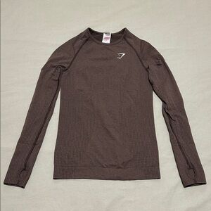 Gymshark Vital Long Sleeve Top. Size Medium. Compression Fit. PTP: 18.75”